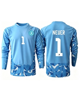 Billige Fotballdrakt Tyskland Manuel Neuer #1 Keeper Replika Bortedrakt VM 2026 Langermet Billige Fotballdrakt Tyskland Manuel Neuer #1 Keeper Replika Bortedrakt VM 2026 Langermet